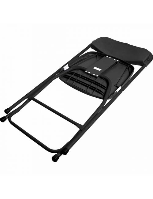 Folding chair Cluny light gray - black