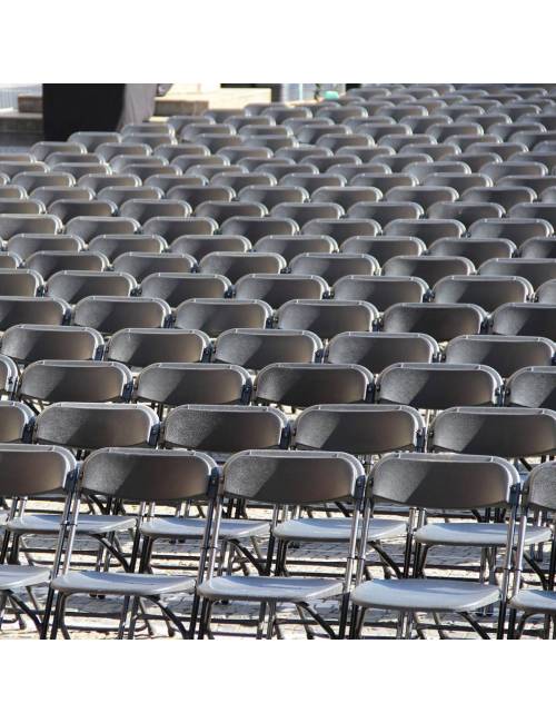 Folding chair Cluny - black / black