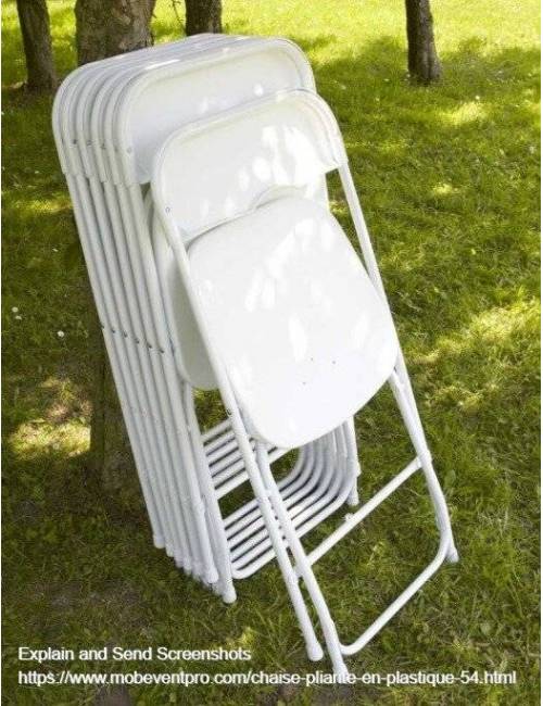 Folding chair Cluny - white / withe