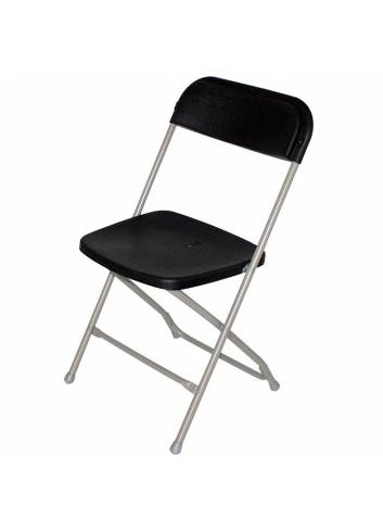 Folding chair Cluny light gray - black