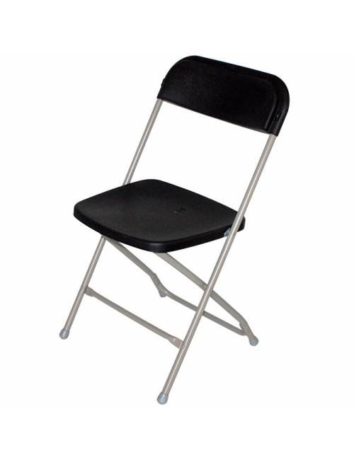 Folding chair Cluny light gray - black