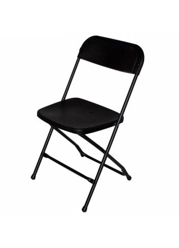 Folding chair Cluny black - black open