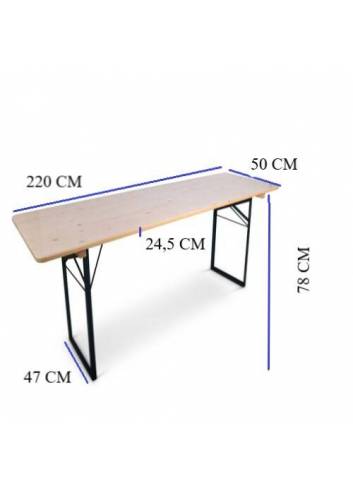 dimensions table en bois