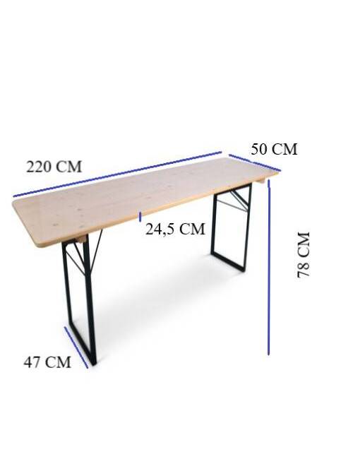 Biertafel 220 x 50cm