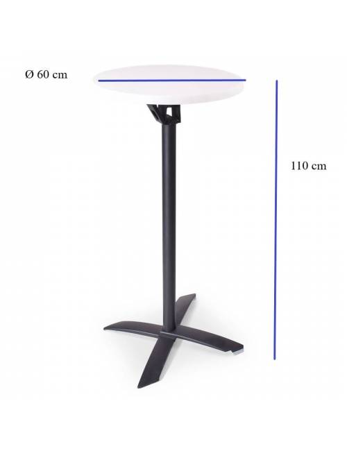 Miroc "high bar" table white Ø60cm