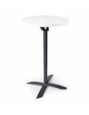 table mange debout miroc Ø70 cm mlit blanc