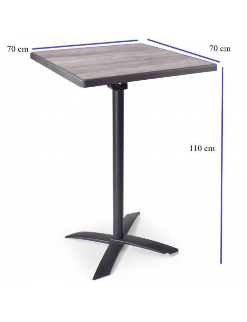 Table mange debout Miroc - 70 x 70 cm - Sevelit