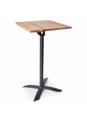 Miroc Elm Wood high table - 60 x 60 cm - Mlit