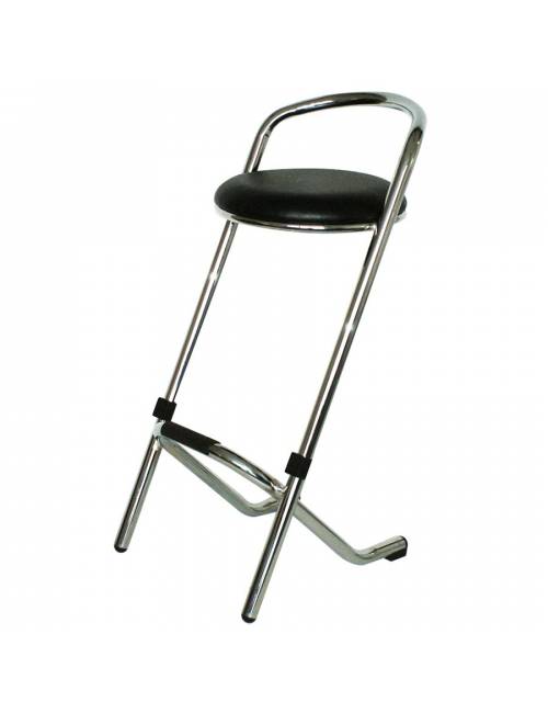 Bar stool Tabsu chrome - black