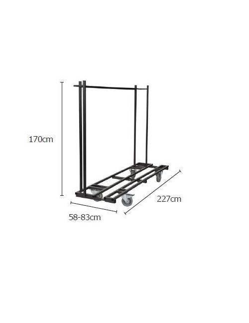 Chariot de transport pour tables de brasserie Munich et Standard