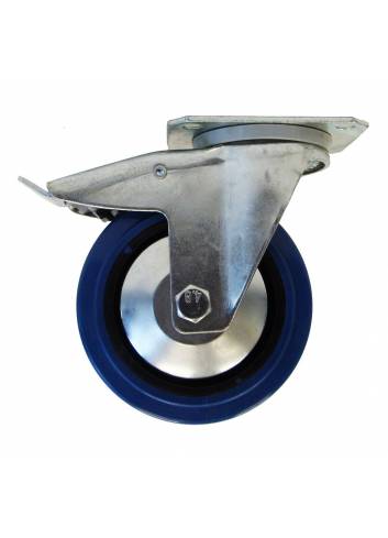 roue pivotante avec freins 125 mm