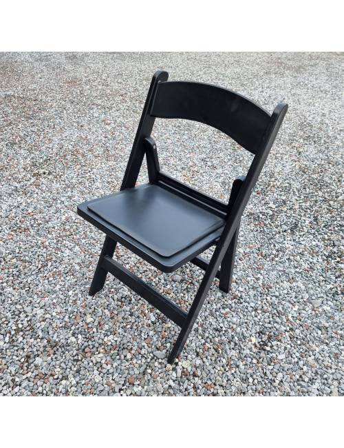 Cecil folding chair - black