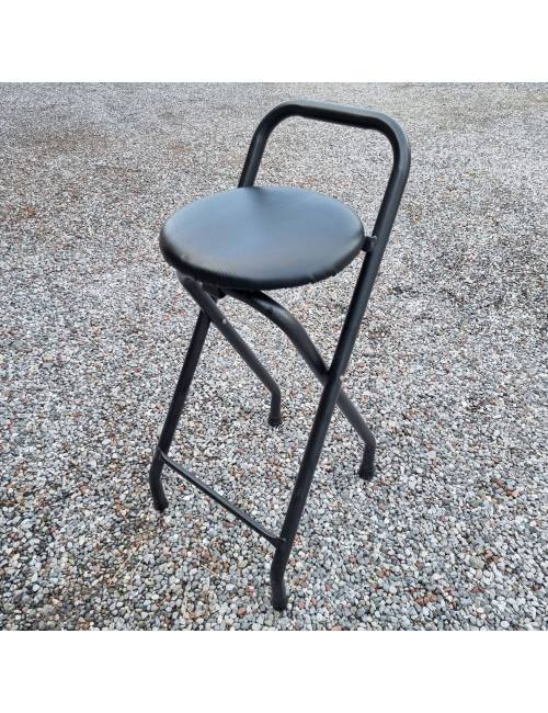 Tabbo high stool - foldable - black