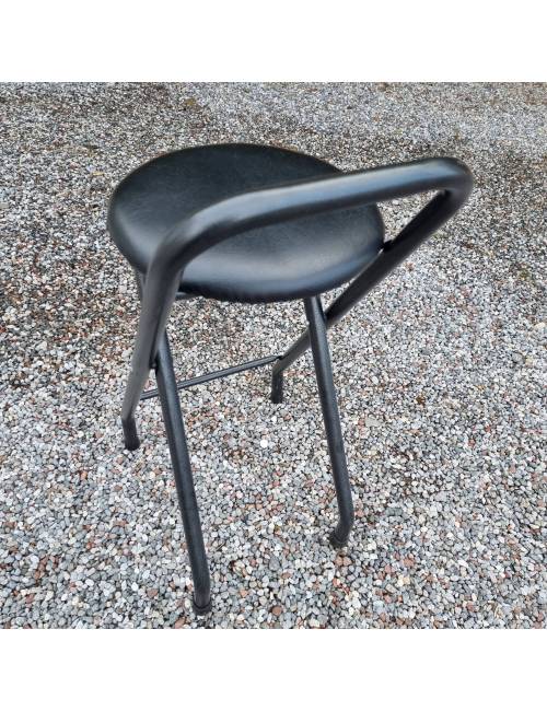 Tabbo high stool - foldable - black