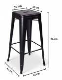 dimensions tabouret haut