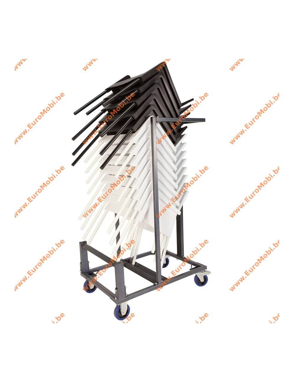 Small transport trolley stacking chairs Callac and Doha