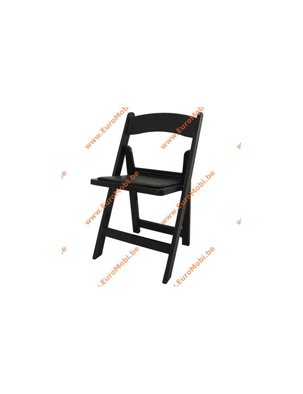 Chaise pliante Cécile - noire