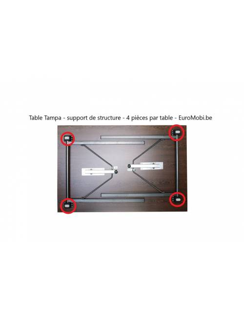 Support de structure en PVC pour Table pliante Conférence