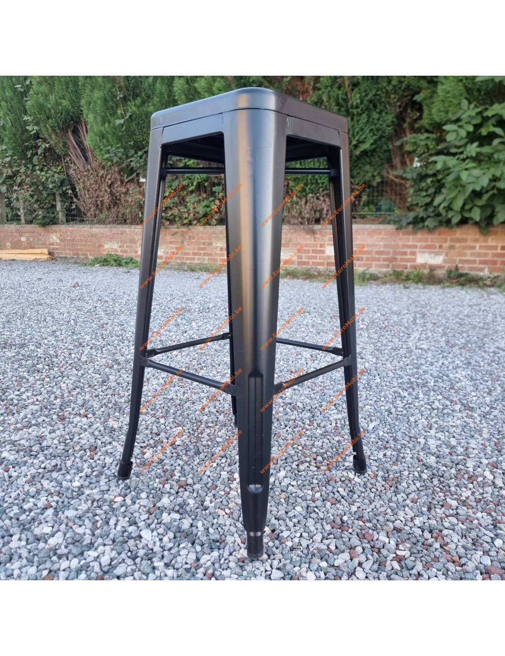 Tabouret De Bar Empilable Tabar Noir