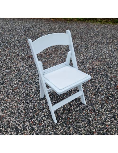 Chaise pliante Cécile - blanche