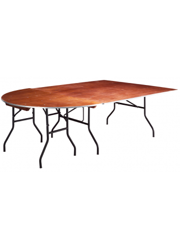 table demi-ronde + carrée