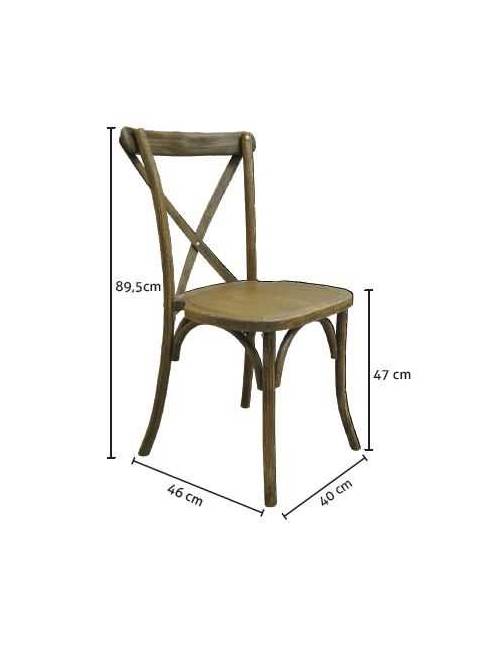 Stackable chair - Cross Back