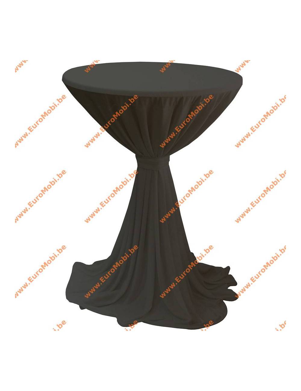 Porto cover and top stretch for standing table round black