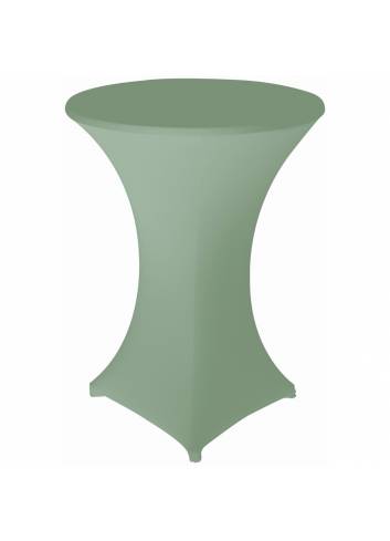 Cover and top stretch for standing table round dark green 