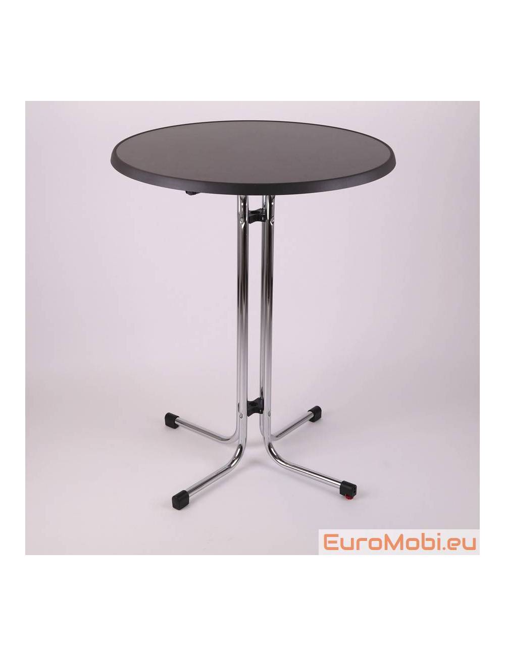 Standing table Morel Pizarra chromed Ø85cm Standing table Morel Pizarra chromed Ø85cm