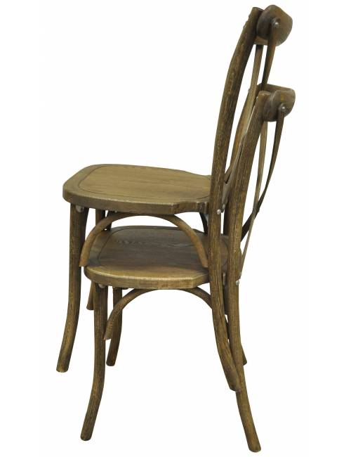 Stackable chair - Cross Back