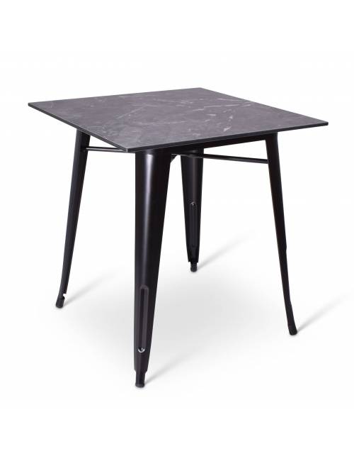 Table de terrasse Tigard - plateau de 70 x 70 cm - 12 variétés de coloris