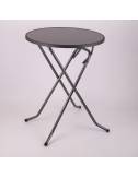 Table "mange-debout" Mater Anthracite  diamètre 80cm