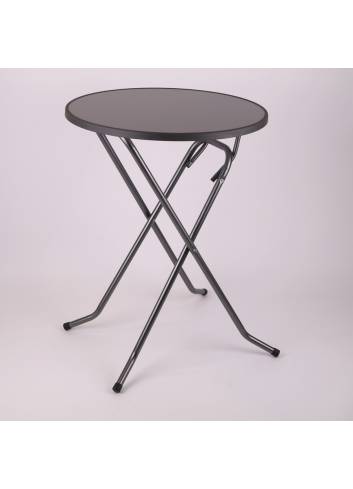 Table "mange-debout" Mater Antracite Ø85cm