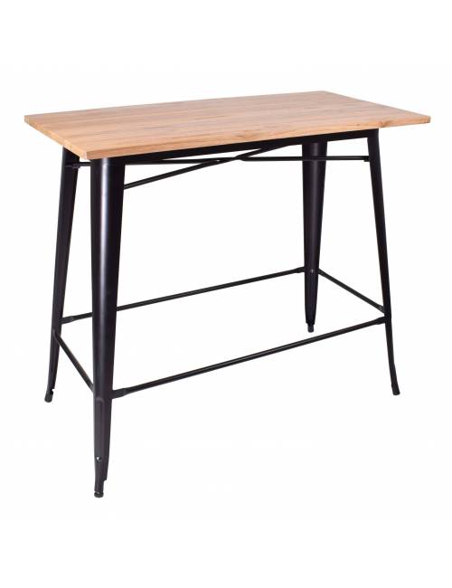 Table haute mange debout Matra - 120 x 60 cm - Elm Wood