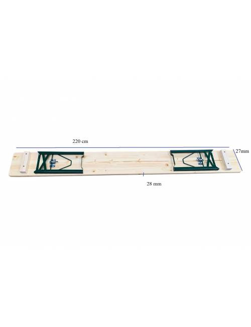 Ensemble de brasserie Premium Munich : table de 220 x 67 cm et 2 bancs