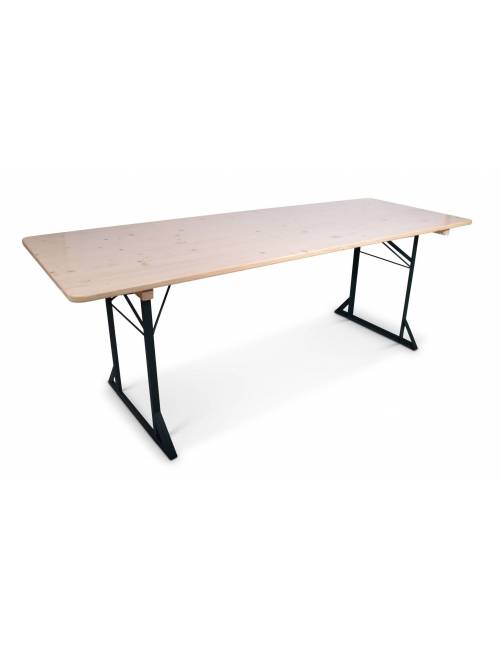 Set of Munich: table 220 x 80cm and 2 beer benches