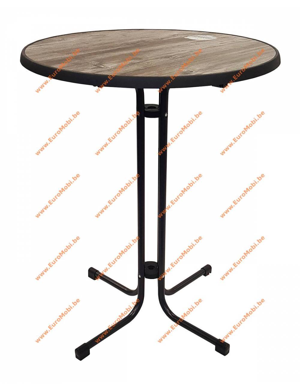 Table mange-debout Mater - Ø85cm - Sevelit - 7 variétés Plateau /  Structure Punti / struct. gris martelé