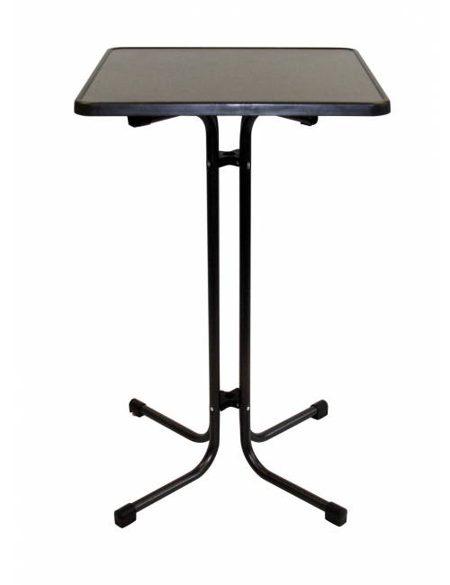 Table "mange-debout" Morel Anthracite 70 x 70 cm