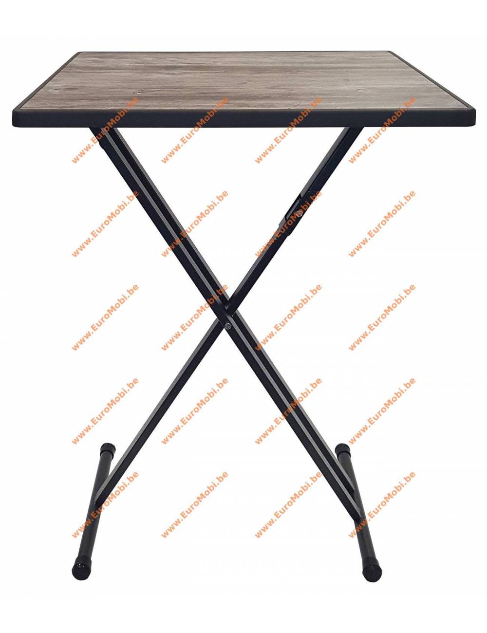 Mange debout table haute avec plateau en bois carré