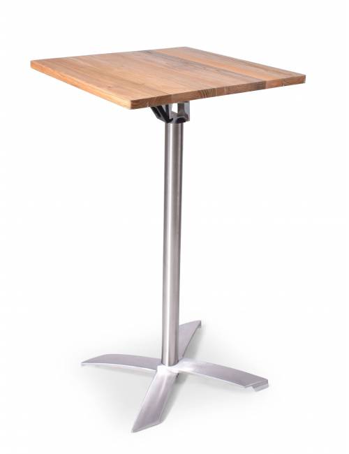 Miroc Elm Wood high table - 60 x 60 cm - Mlit