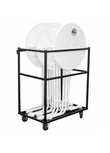 Small transport trolley for standing tables Morel full
