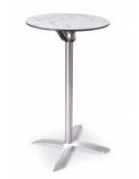 Table "mange-debout" Miroc - Ø60 cm - Compact structure inox