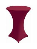 Nappe extensible pour table debout  lie de vin