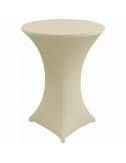 Nappe extensible pour table debout  beige