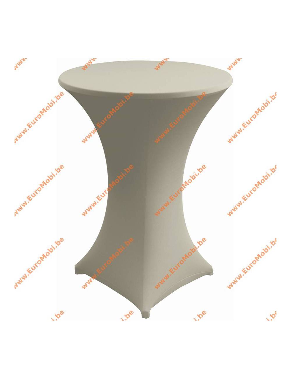 Cover and top stretch for standing table round migth grey