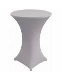 Nappe extensible pour table debout  gris 