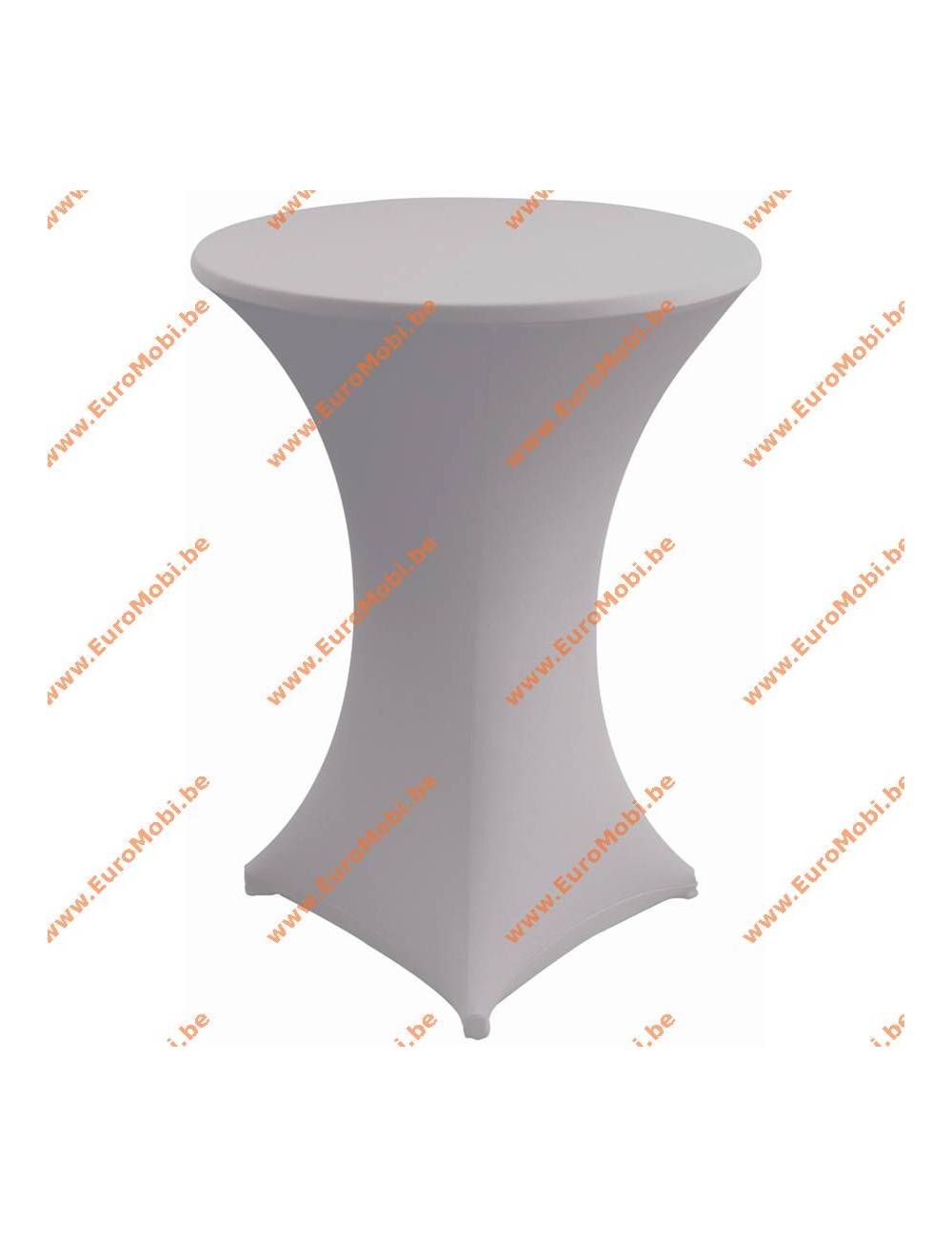 Cover and top stretch for standing table round ligth grey Cover and top stretch for standing table round ligth grey