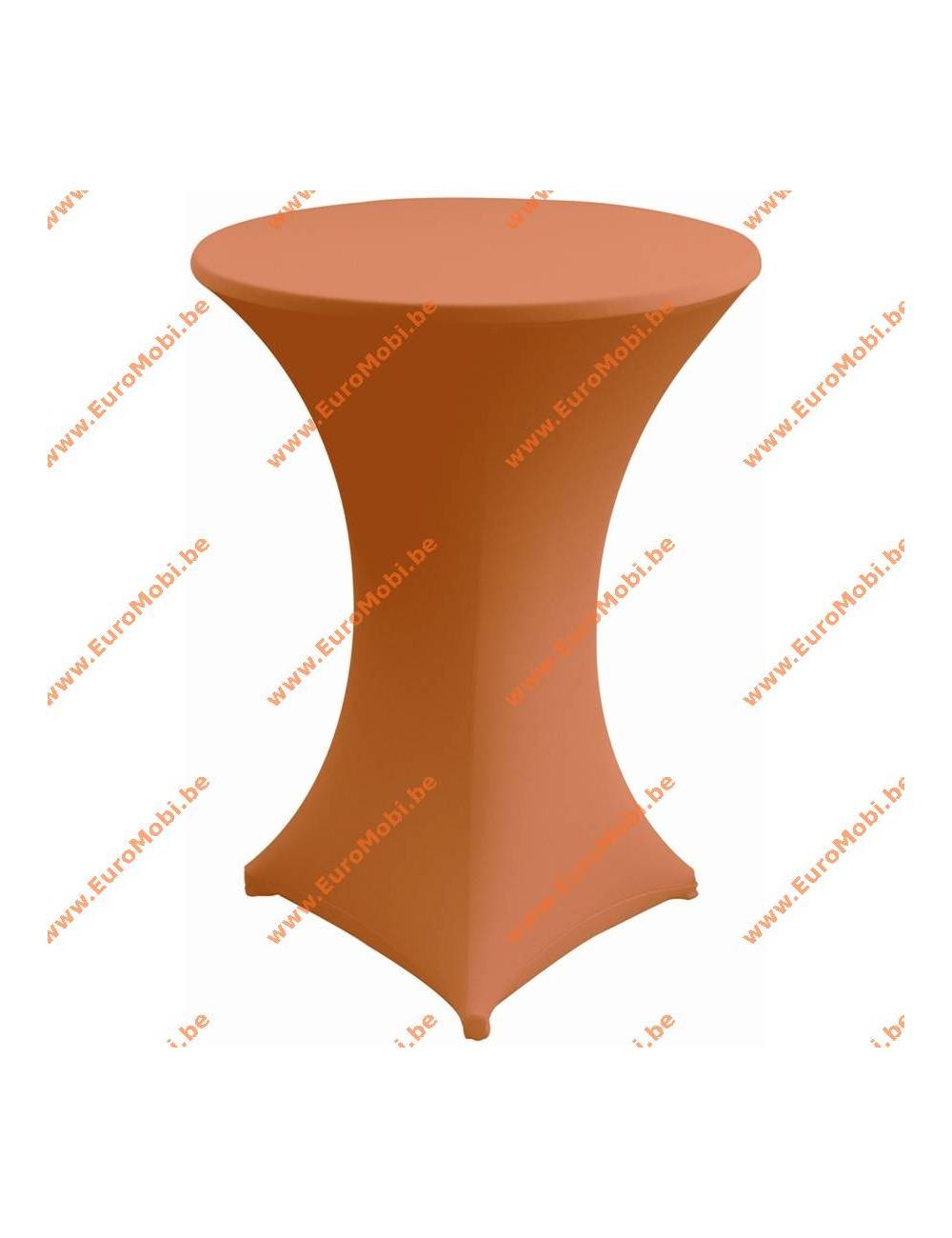 Cover and top stretch for standing table round orange