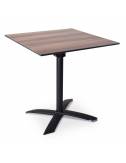 Table Tilburg avec plateau Warm Oak et structure noire