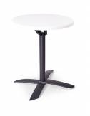 Table Tilburg blanche structure noire